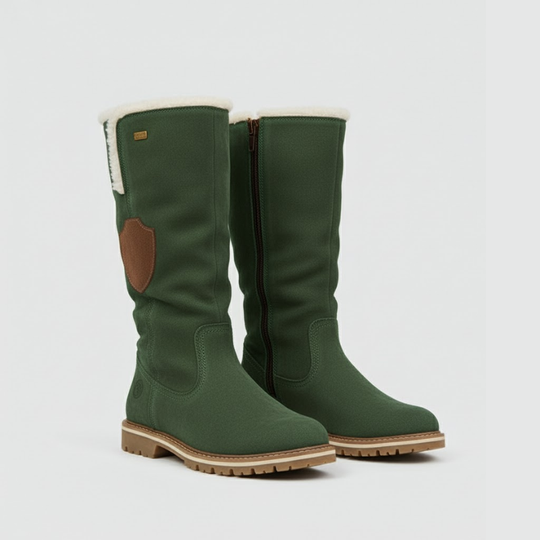 Saar | Warme Dames Snowboots voor de Winter Groen Larenza.nl