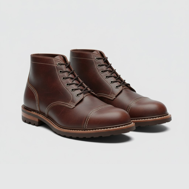 Sander | Heren Retro Comfort Schoenen Koffie Larenza.nl