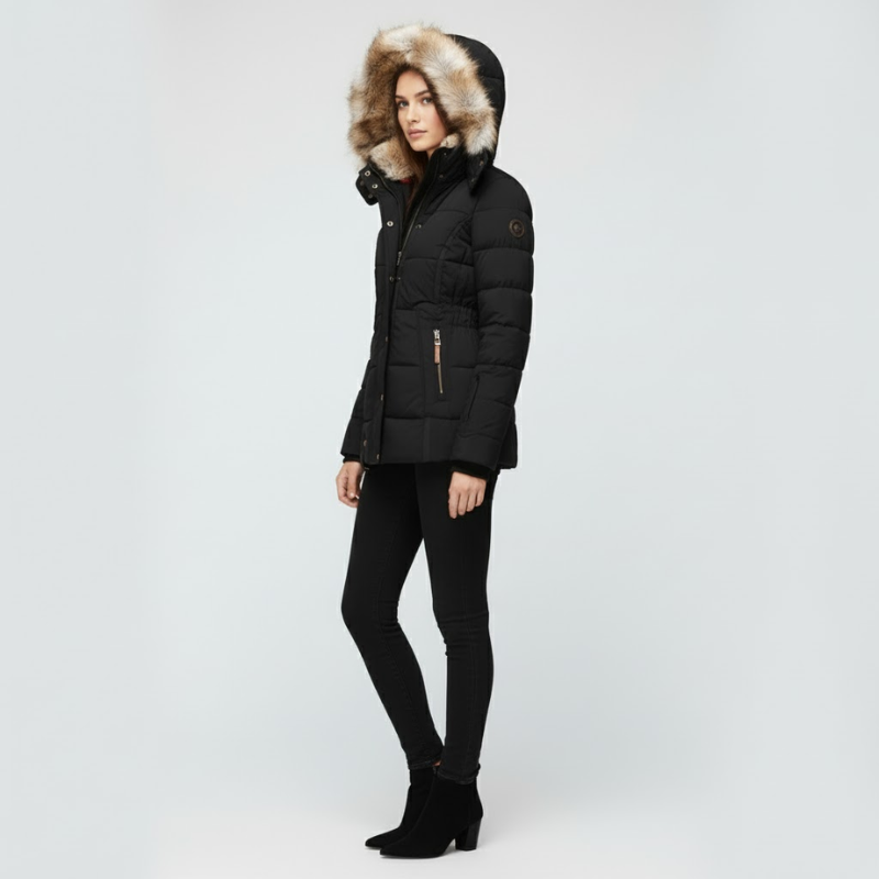 Tessa | Dames Winterjas Slim Fit Met Capuchon Larenza.nl