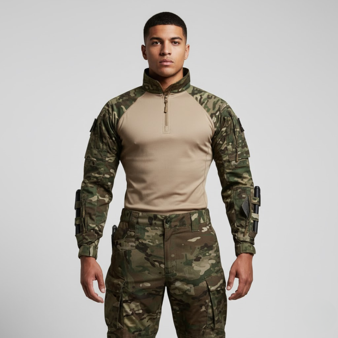 Teun | Tactisch Uniform Heren Camouflage Set Donkergroen Larenza.nl