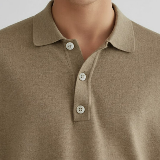 Thijs | Heren Polotrui met Knoopsluiting Larenza.nl