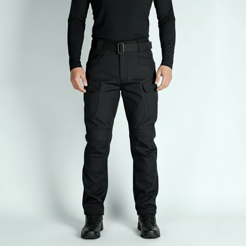 Tibor | Heren Duurzame Waterdichte Wandelbroek Zwart Larenza.nl