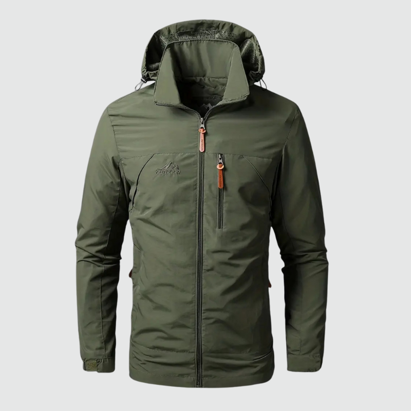 Timo | Heren Waterdichte & Winddichte Outdoorjas Lichtgroen Larenza.nl