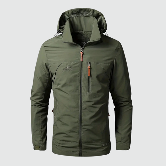 Timo | Heren Waterdichte & Winddichte Outdoorjas Lichtgroen Larenza.nl