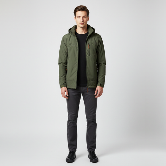 Timo | Heren Waterdichte & Winddichte Outdoorjas Larenza.nl