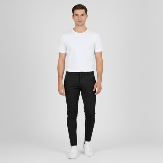 Tom | Heren Chino Skinny Fit Zwart Larenza.nl
