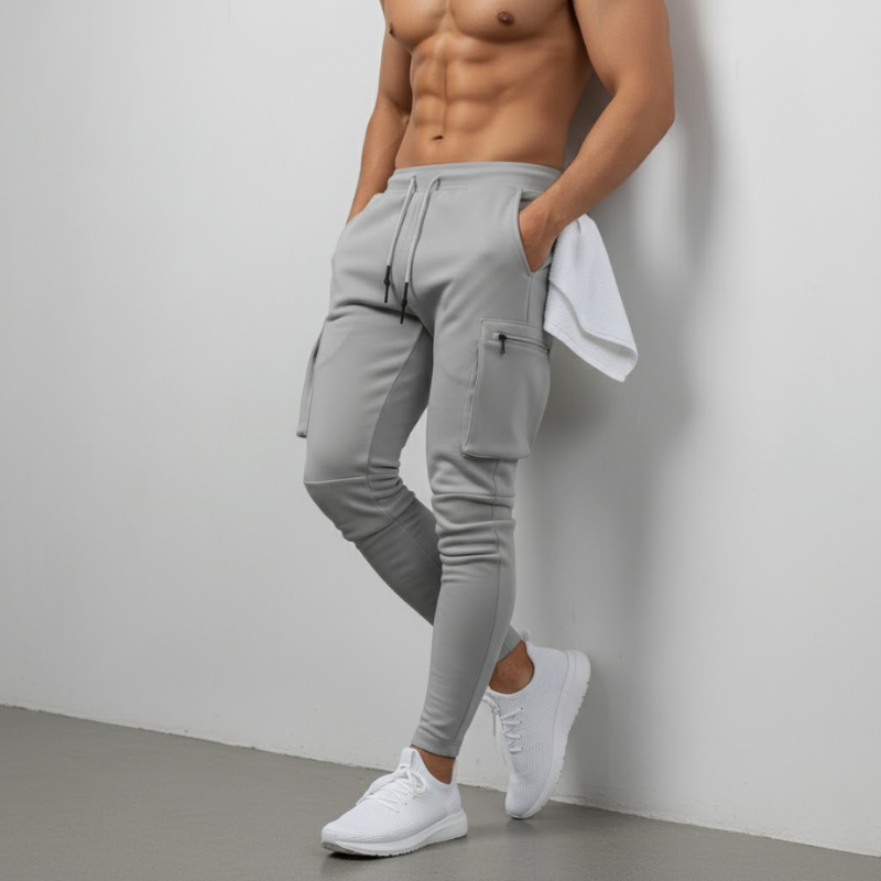Tommy | Heren Performance Joggers Grijs Larenza.nl
