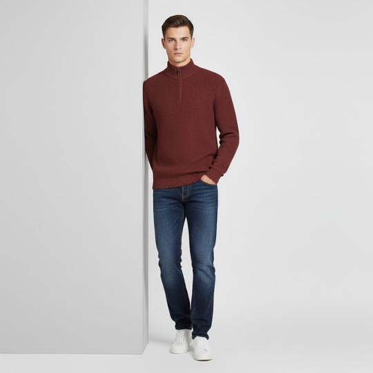 Vincent | Heren Zip-Up Trui Larenza.nl