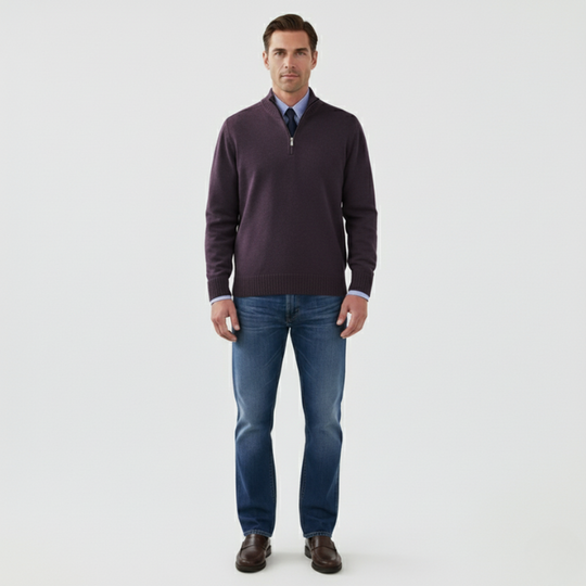 Wout | Heren Half Zip Trui Larenza.nl