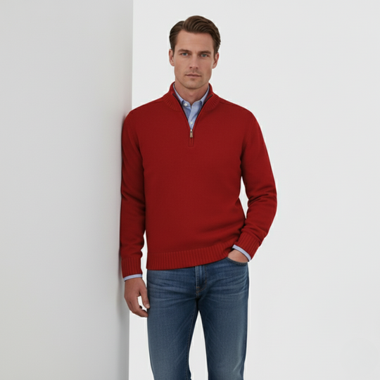 Wout | Heren Half Zip Trui Larenza.nl