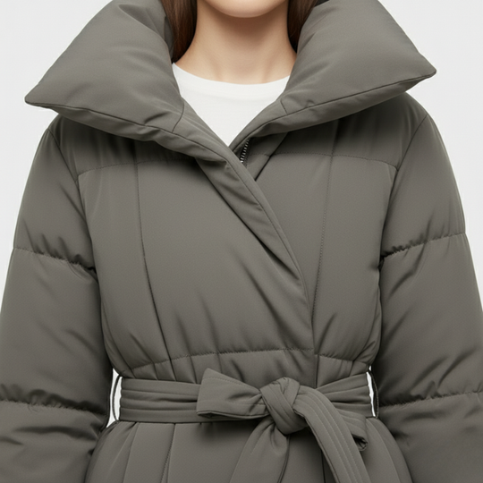 Yara | Wintermantel Dames Lang Met Riem Larenza.nl