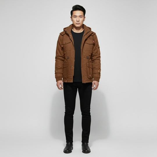 Yvo | Heren Gevoerde Jas Bruin Larenza.nl