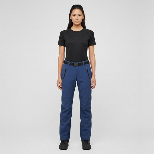 Zera | Dames Duurzame Waterdichte Wandelbroek Blauw Larenza.nl