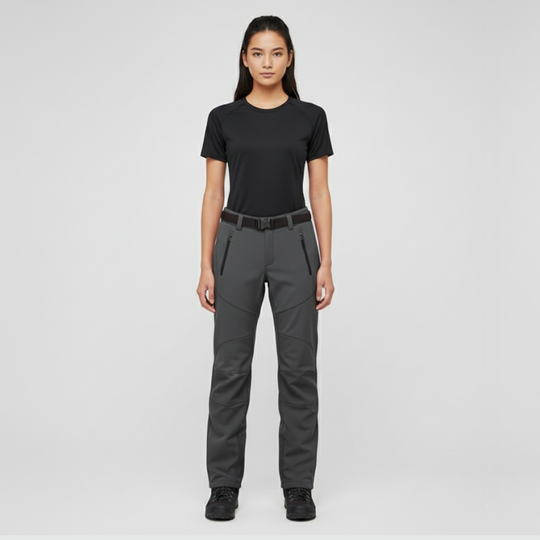 Zera | Dames Duurzame Waterdichte Wandelbroek Grijs Larenza.nl