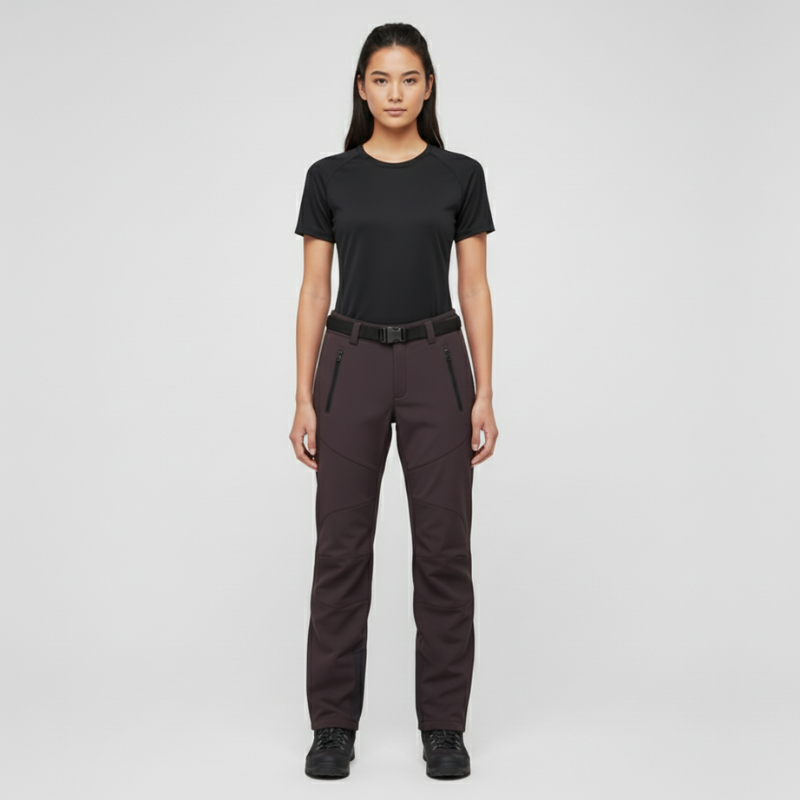 Zera | Dames Duurzame Waterdichte Wandelbroek Paars Larenza.nl