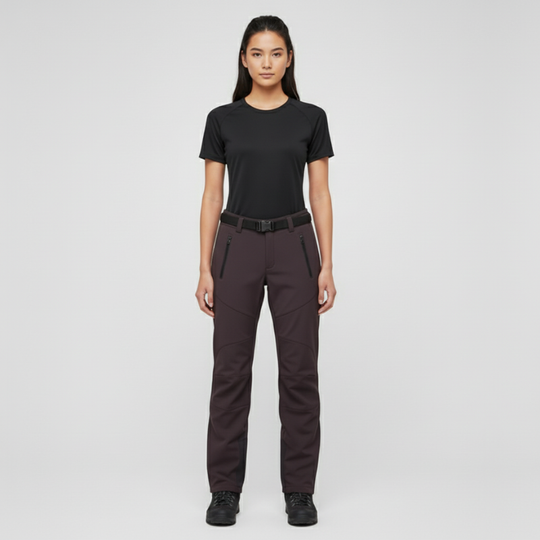 Zera | Dames Duurzame Waterdichte Wandelbroek Paars Larenza.nl