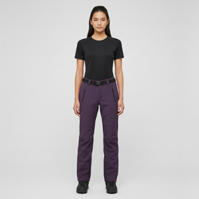Zera | Dames Duurzame Waterdichte Wandelbroek Purper Larenza.nl