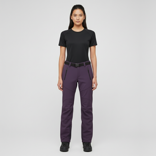 Zera | Dames Duurzame Waterdichte Wandelbroek Purper Larenza.nl