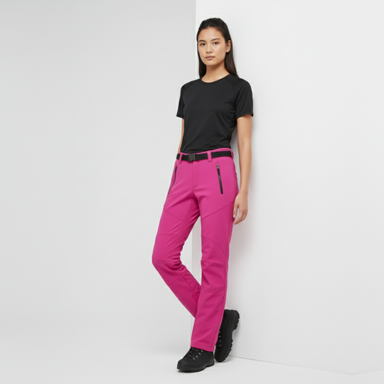 Zera | Dames Duurzame Waterdichte Wandelbroek Roze Larenza.nl